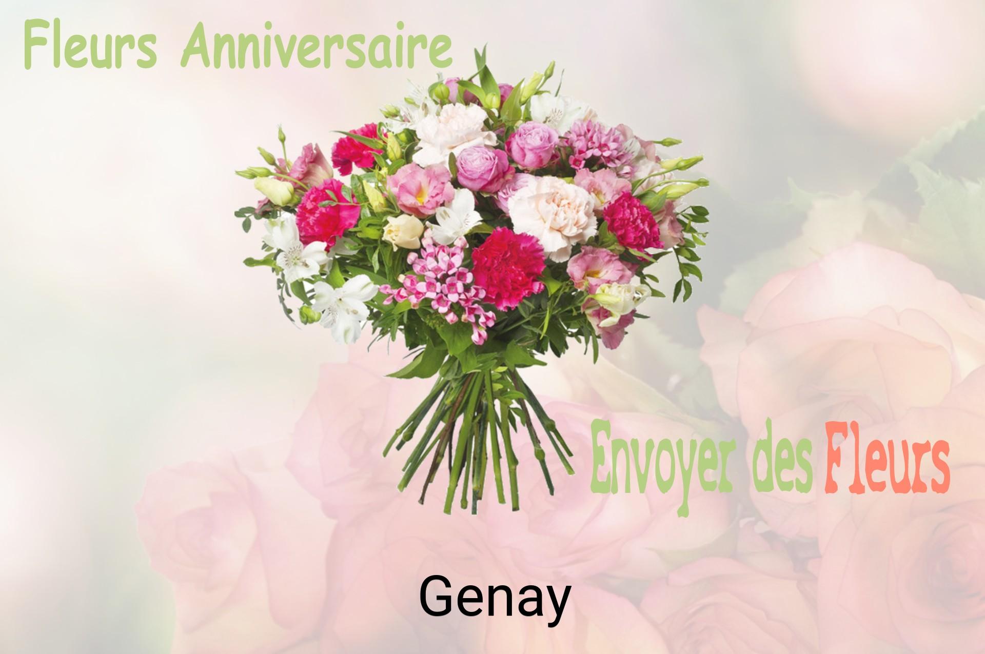 Bouquet de fleurs d’anniversaire livré à Genay