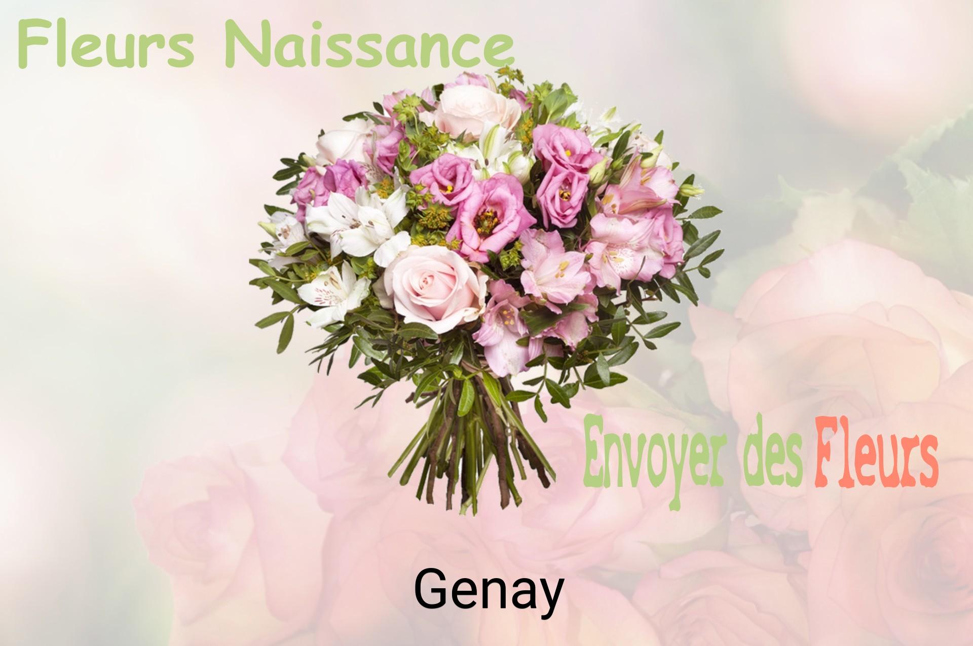 Bouquet de fleurs de naissance livré à Genay
